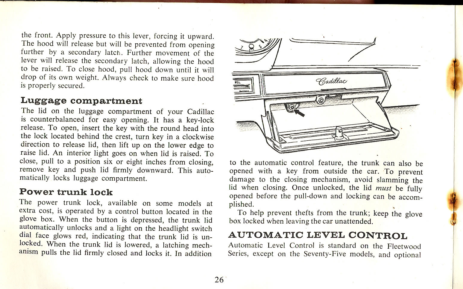 1965 Cadillac Owners Manual Page 32